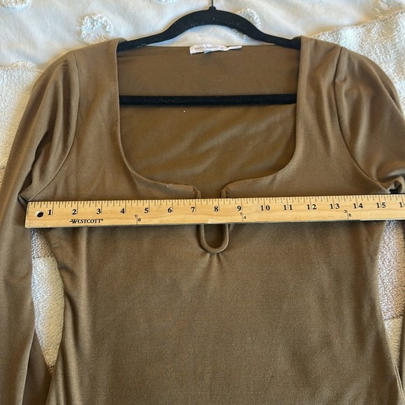 Good American u ring long sleeve brown body suit size 2 - Picture 5 of 6